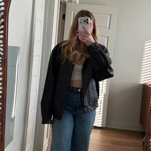 Vintage St. John's Bay Black Leather Jacket